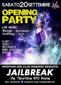 Jailbreak Opening Party: Warpigs + Acid/Easy @ Jailbreak LiveClub | Roma | Lazio | Italia