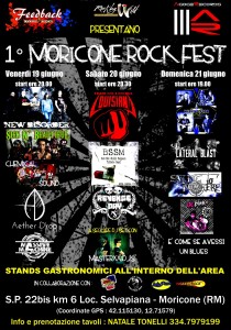 1° Moricone Rock Fest - Moricone (RM) @ Lazio | Italia