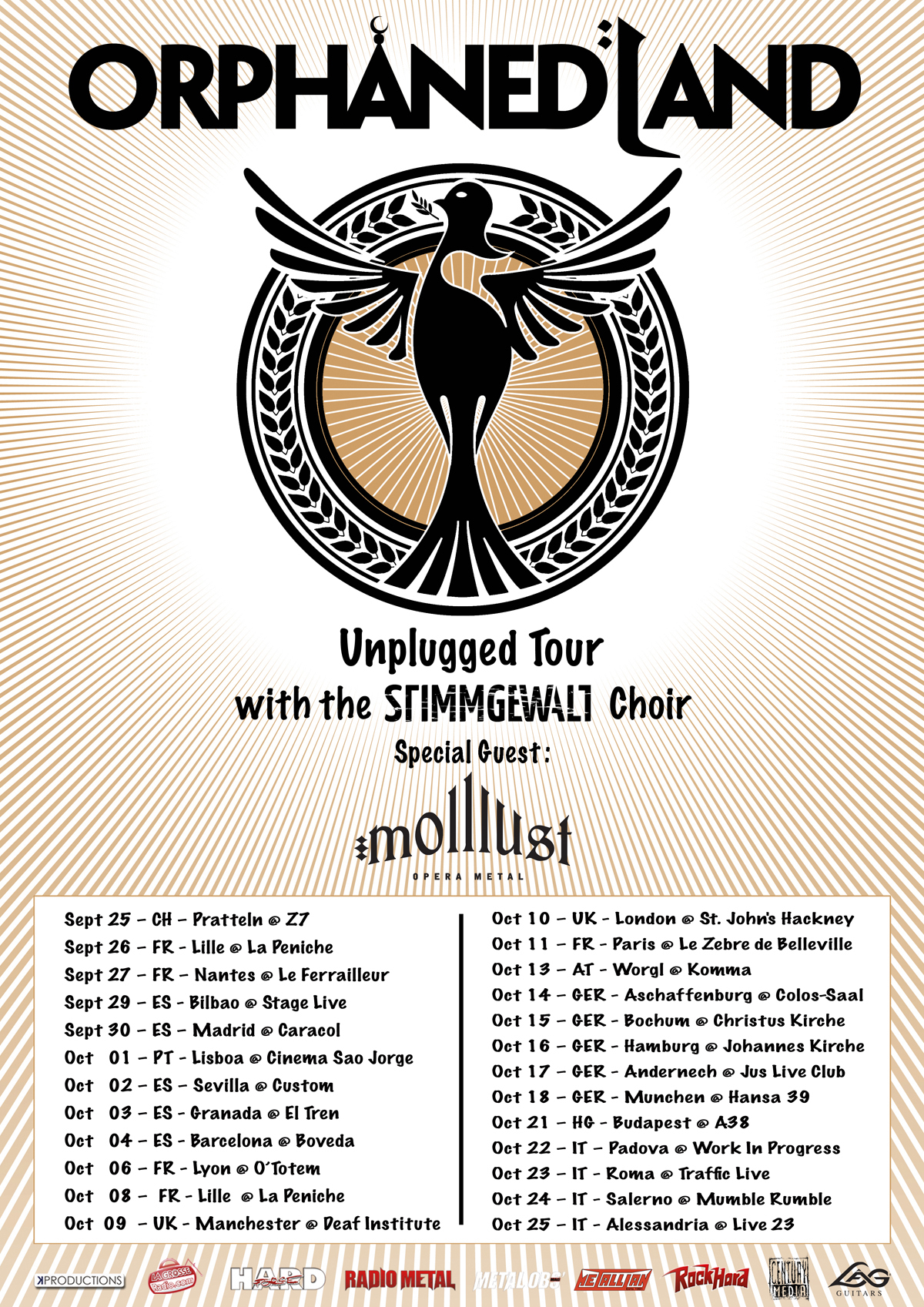 Orphaned Land Con Stimmgewalt Choir 2015