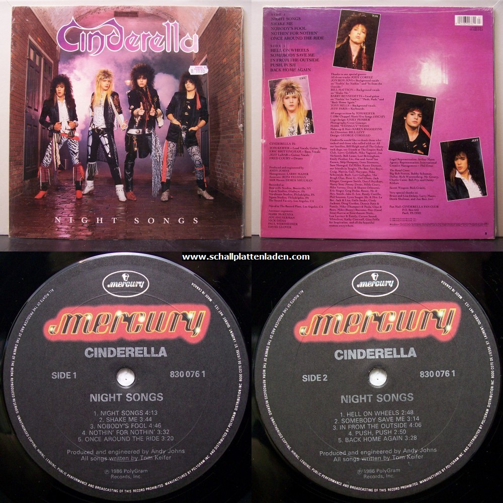 Cinderella песни. Cinderella группа Night Songs. Cinderella Night Songs 1986. «Night Songs» (1986). Рок группа Синдерелла диски.
