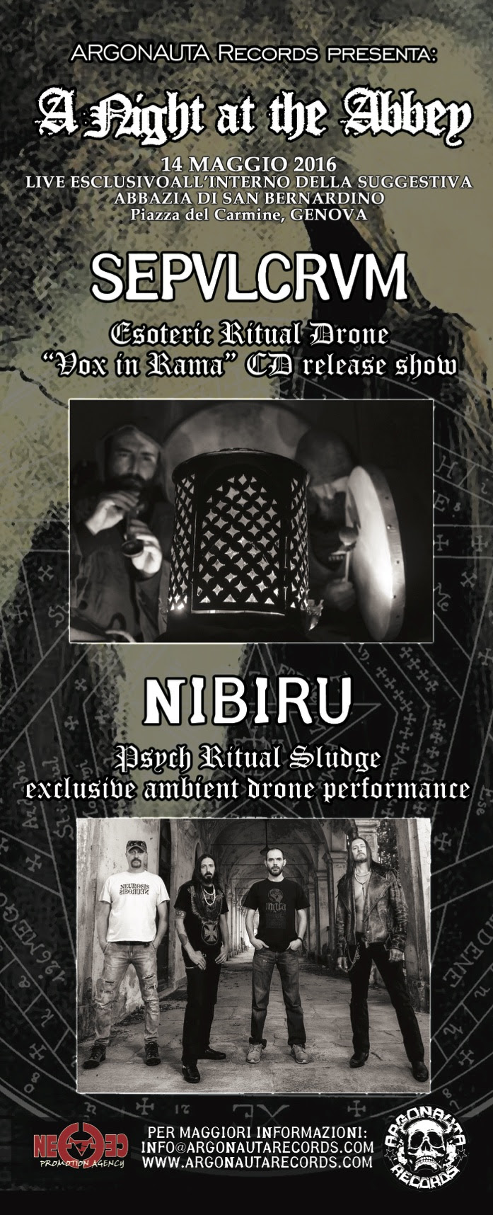 Sepvlcrvm - Nibiru - Abazia Di San Bernardino - A Night At The Abbey 2016 Promo