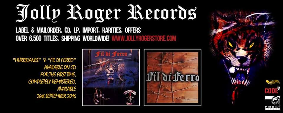 Jolly Roger Records - Hurricanes - Fil Di Ferro - Album Cover