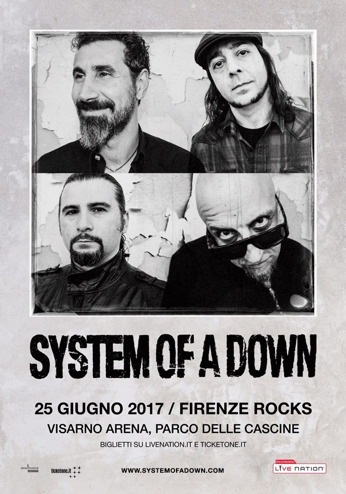 System Of A Down - Visarno Arena - Parco Delle Cascine - Firenze Rocks Fest 2017 - Promo
