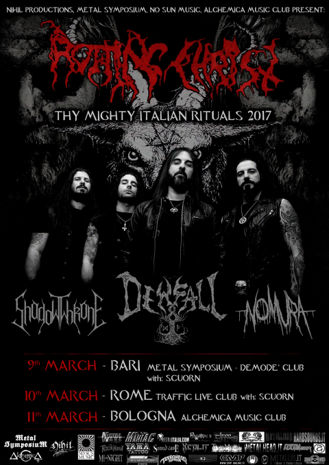 Rotting Christ - Shadowthrone - dewfall - Nomura - Thy Mighty Italian Rituals - Tour 2017