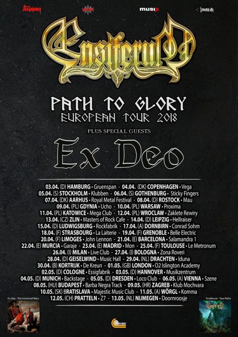 Ensiferum - Ex Deo - Path To Glory - European Tour 2018 - Promo