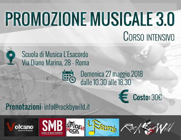 Banner Masterclass 27 maggio 2018 - Promo