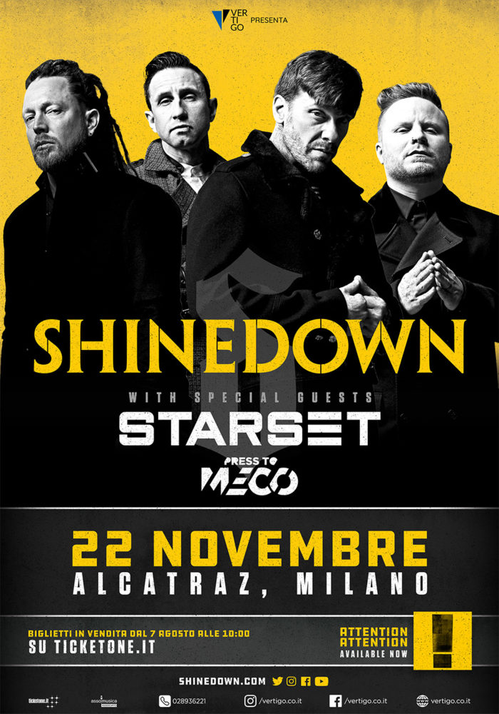 Shinedown - Starset - Press To Meco - Alcatraz - Live 2018 - Promo