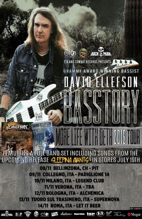 David Ellefson - Basstory More Life With Deth - Tour 2019 - Promo