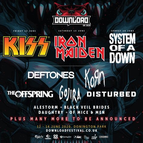 Kiss - Iron Maiden - System Of A Down - The Offspring - Deftones - Gojira - Korn - Disturbed - Donington Park - Download Festival 2020 - Promo