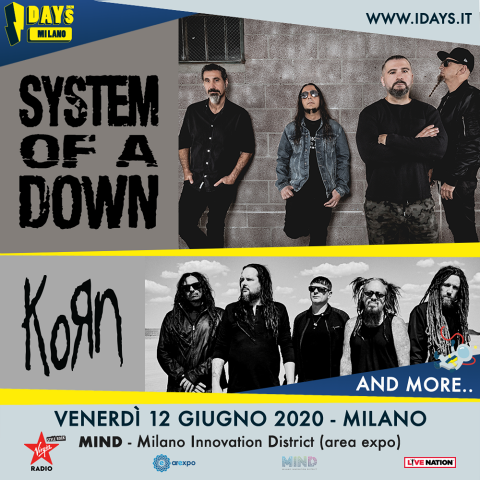 Korn - System Of A Down - I Days - Innovation District - Tour 2020 - Promo