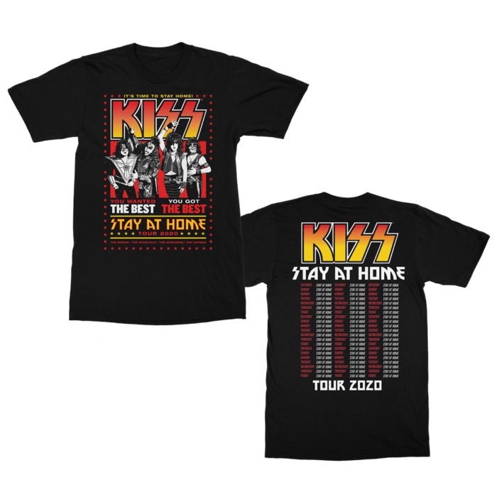 Kiss - Stay At Home - T - Shirt