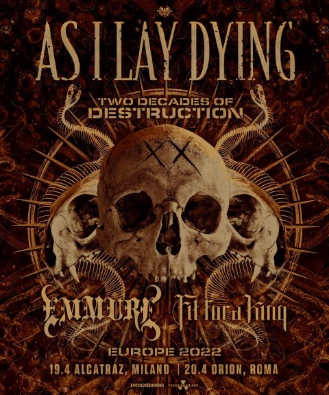 As I Lay Dying - Emmure - Fit For A King - Europe 2022 - Promo