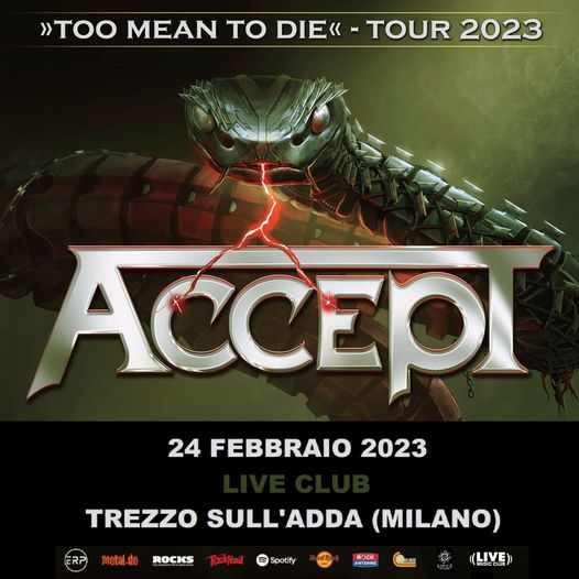 Accept - Too Mean To Die - European Tour 2023 - Promo